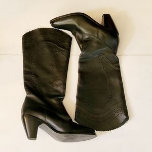 Steve Madden | Black Leather Amerillo Boots 7